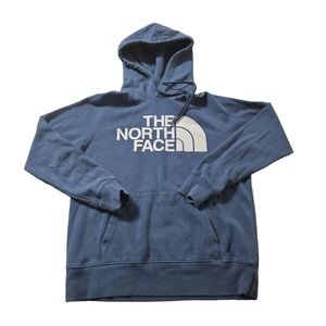 women's north face blue hoodie